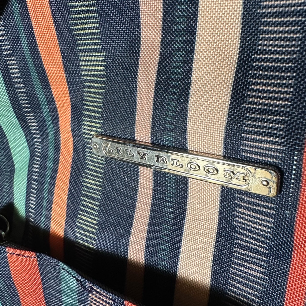 Lily Bloom back pack style purse stripped